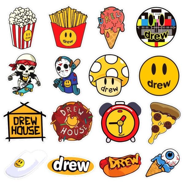 justin bieber drew stickers