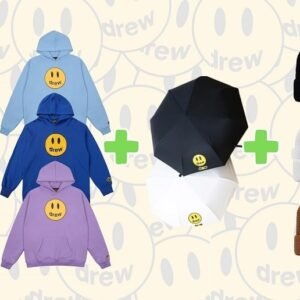 Drew Winter Pack: Hoodie (A32) + Umbrella (A82) + Beanie + FREE Socks & Keychain