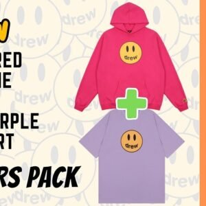 Drew Top Color Pack: Hoodie (A32) + T-Shirt (A43) + FREE Airpods Case & Socks