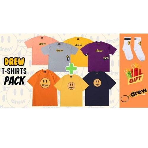 Drew T-Shirts Pack: A43 + A130 + FREE Keychain & Socks