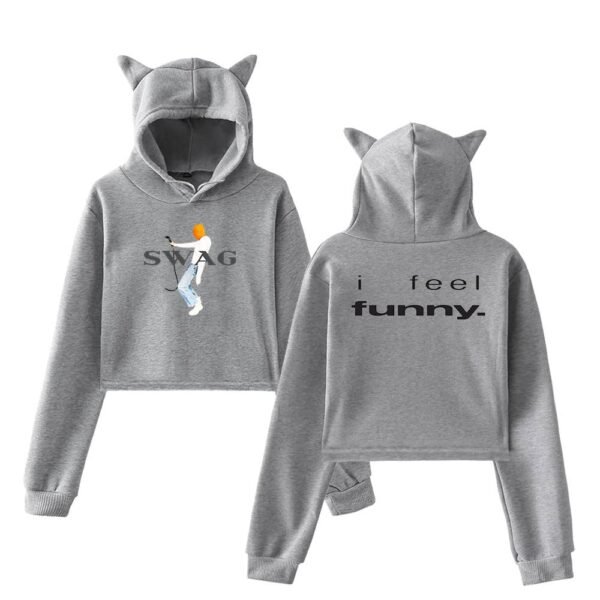 Justin Bieber Cropped Hoodie #4 - Image 4