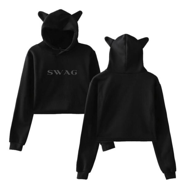 Justin Bieber Cropped Hoodie #3 - Image 2