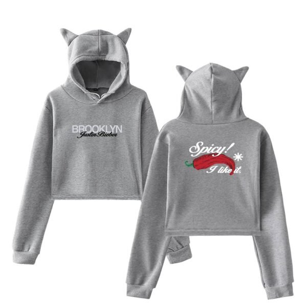 Justin Bieber Cropped Hoodie #1 - Image 4