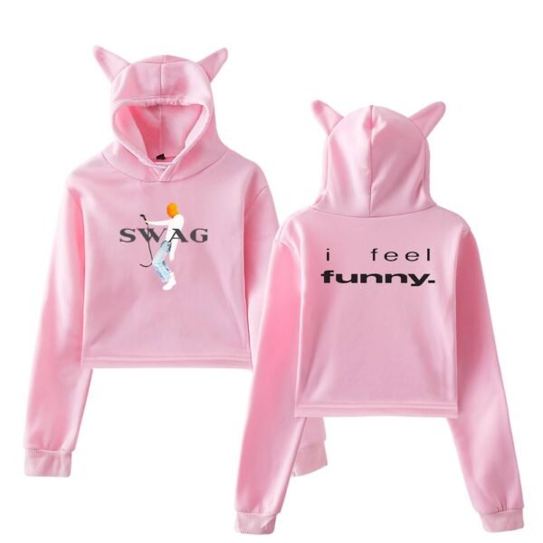 Justin Bieber Cropped Hoodie #4 - Image 5