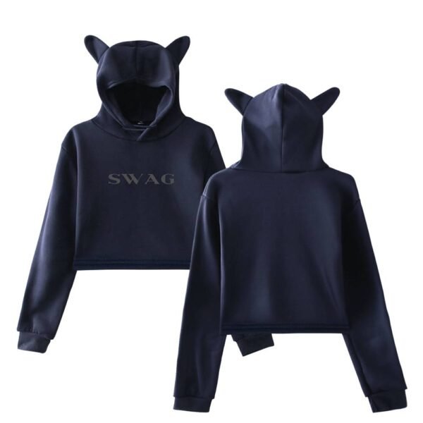 Justin Bieber Cropped Hoodie #3 - Image 4