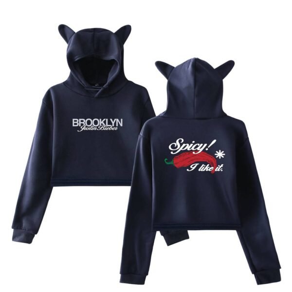 Justin Bieber Cropped Hoodie #1 - Image 3
